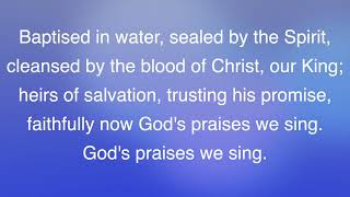 Baptised In Water | Bunessan | #hymn #instrumental #piano #lyrics
