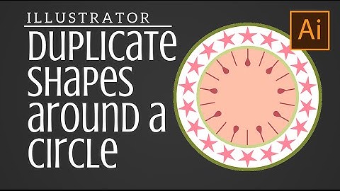 Illustrator- Rotate & Distribute Shapes around a circle