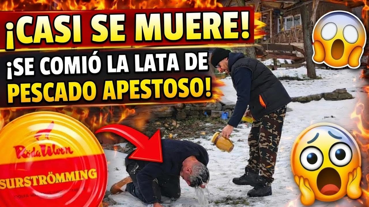 ¡Por poco muere! Probó el pescado enlatado más apestoso del mundo