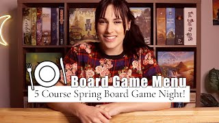 5 Course Spring Board Game Night | BOARD GAME MENU!