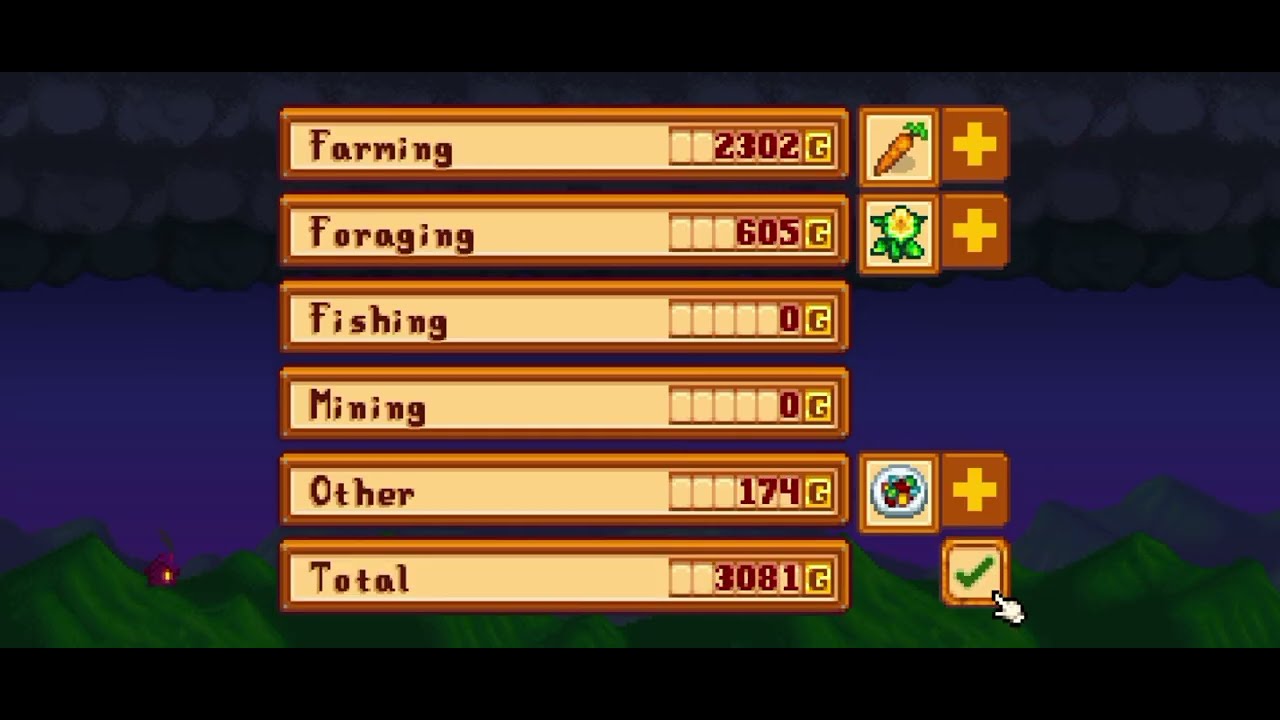 021 - Lawn mowing day - Stardew Valley 