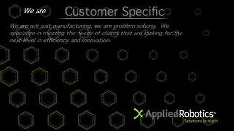 Applied Robotics Life Science Video