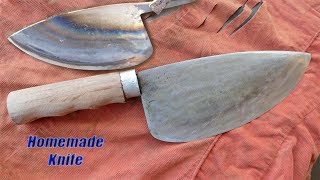 HOW TO MAKE A TAIWANESE TUNA CUTTING KNIFE /HOMEMADE KNIFE(DETAILED video)