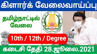 Clerk Office assistant jobs Tamil Nadu icds recruitment 2021 government jobs 2021 tamil nadu tn govt