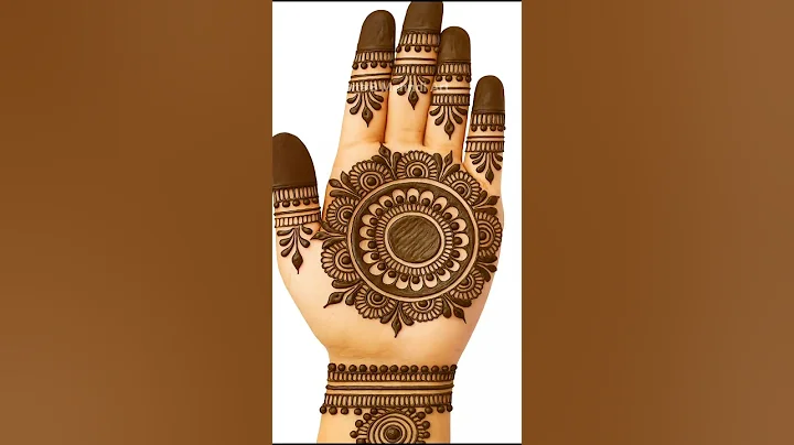 Easy Simple Gol Tikki Beautiful Mehndi Design ||#easymehndi  #youtubeshorts #shorts #goltikkimehndi