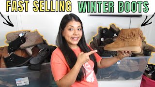 HUGE $670 Poshmark Thrift Haul: Trending Winter Boot Brands &amp; Styles To Resell in 2022