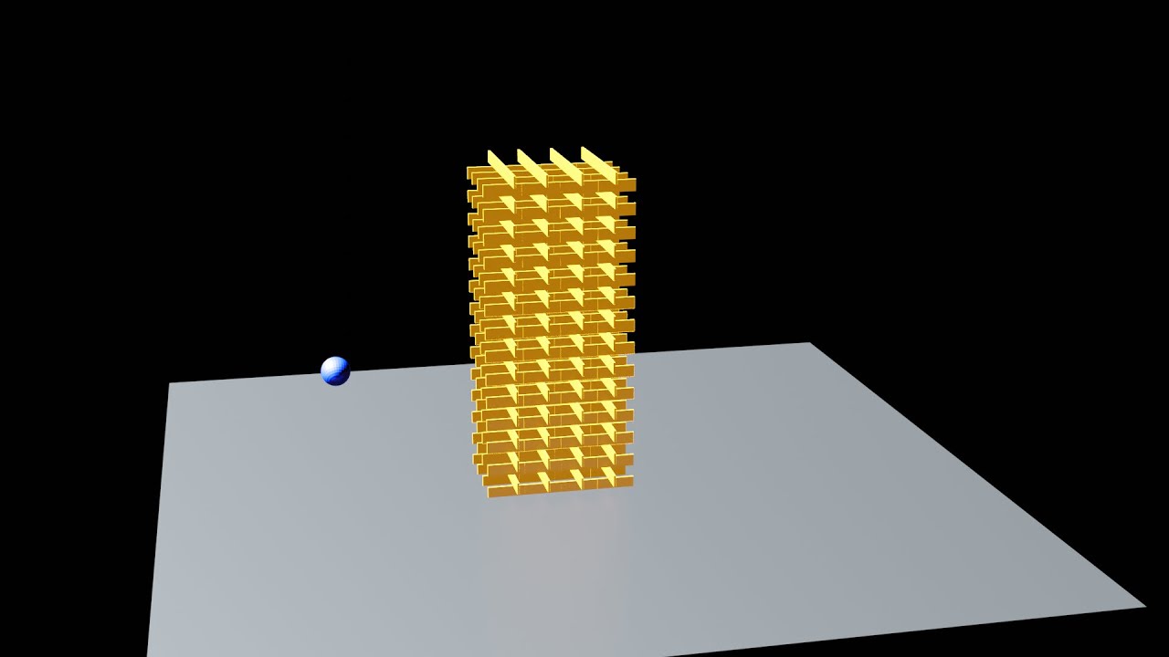 Rigid body simulation tutorial in blender beginner - YouTube