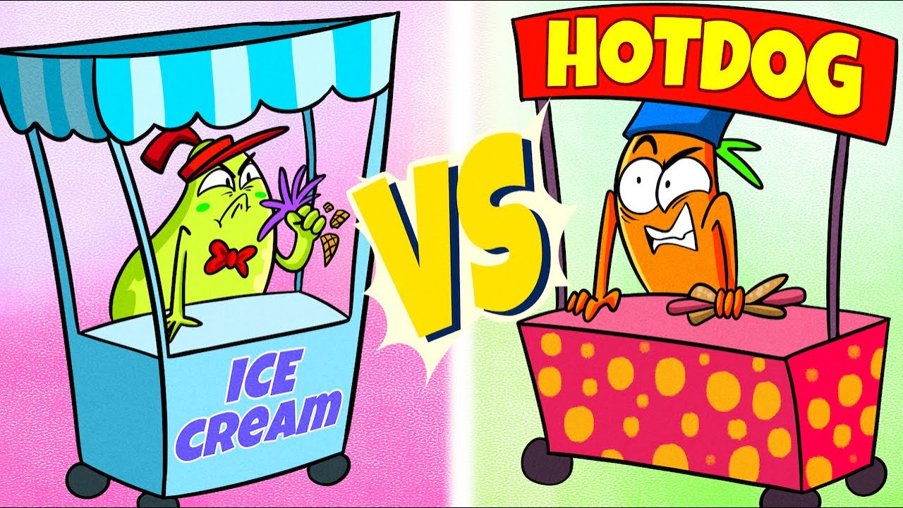 Hot Dogs And Ice Cream by Pear Couple