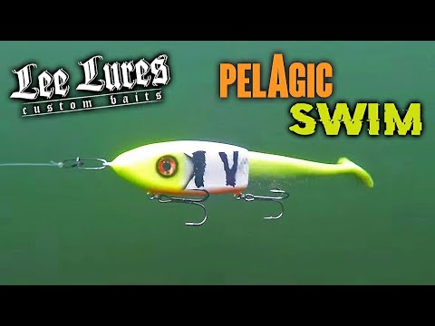 UNDERWATER NEW Lee Lures Pelagic Swim Swimbait!!! 