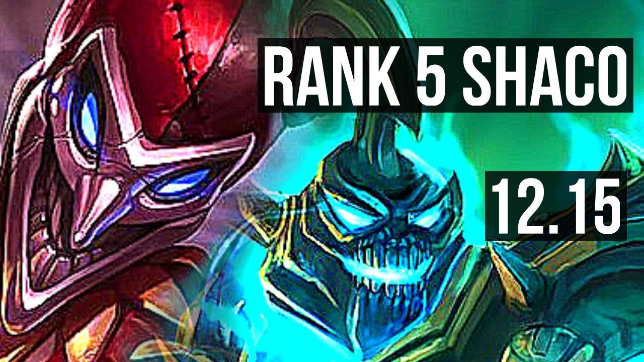 SHACO vs HECA (JNG) | 15/0/6, Rank 5 Shaco, Legendary | NA Grandmaster | 12.15