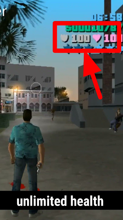 Gta vice city unlimited health cheat code                                      #gtavc #trendingreels