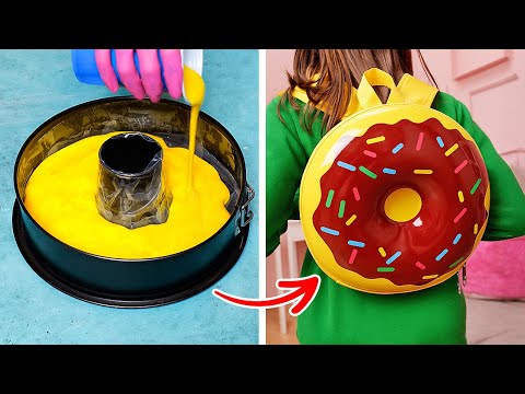 💖 인기 있는 DIY 공예 🎒🍩 도넛 백팩과 재미있는 학용품 아이디어 🖍️