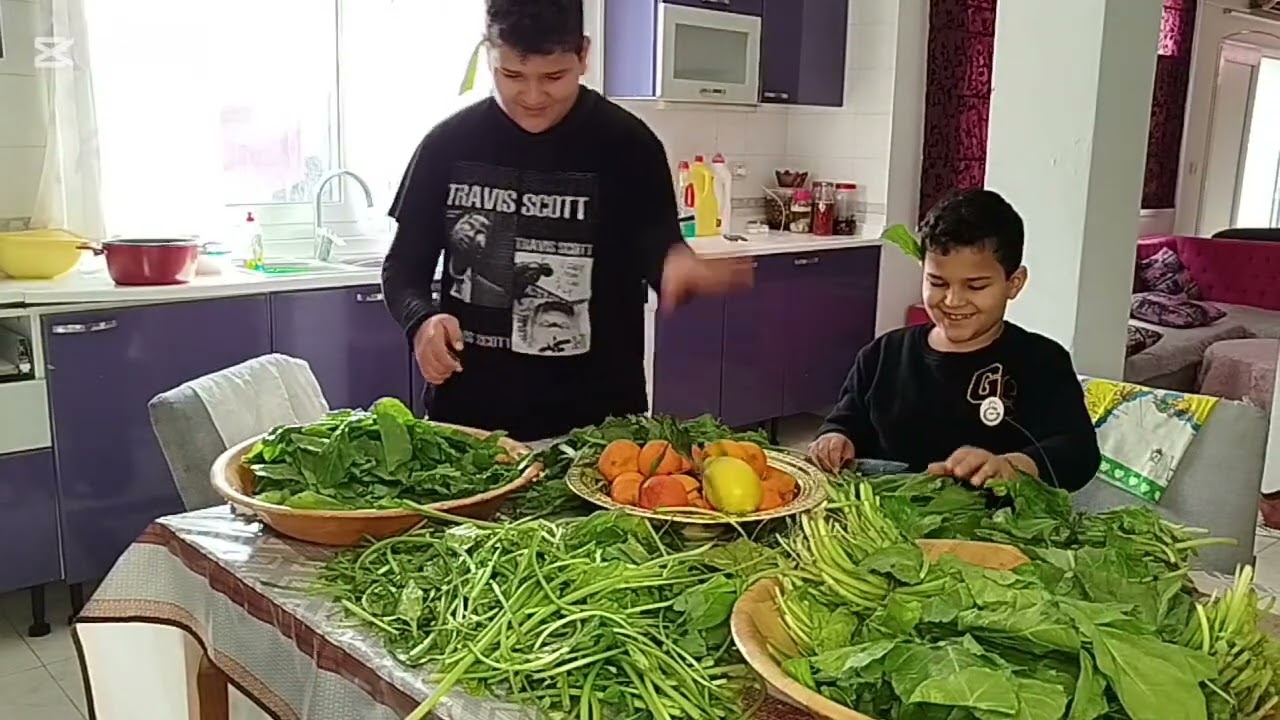 ولدك علي ما تربيه 😍المدفونة التونسية علي اصولها 😋 أجواء العائلة التونسية 