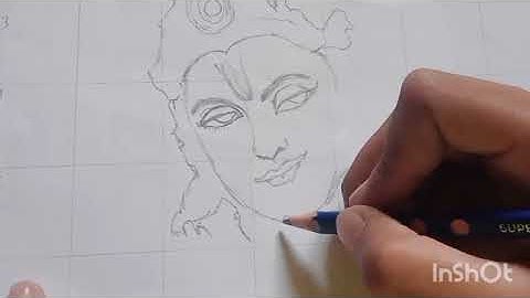Radha krishna drawing tutorial by grid method #radhakrishna #tutorial #easydrawing #video   
