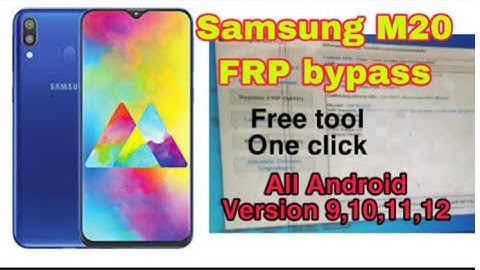 Samsung m20 frp bypass and all Android version 9,10,11,12 frp bypass free tool #MMT