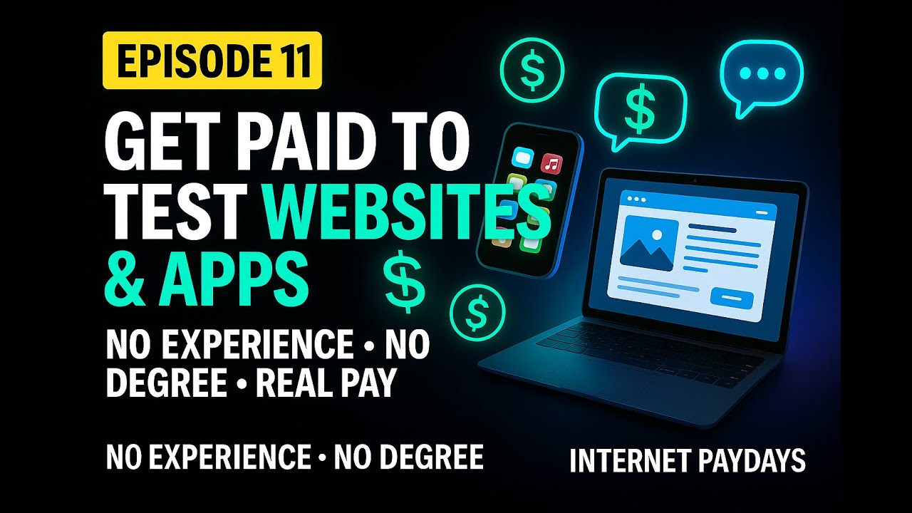 Use Apps, test websites and get PAID!!!