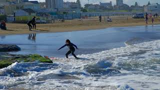 Surfing in Mar del Plata, Argentina