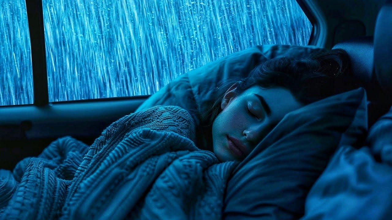🥶ASMR rain thunder sounds sleeping | rain sounds for sleeping - rain sounds😪