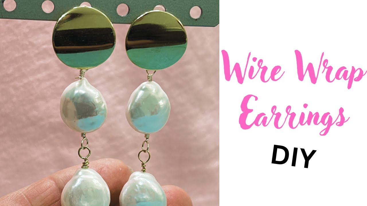 DIY Big And Bold Wire Wrap Earrings Tutorial 