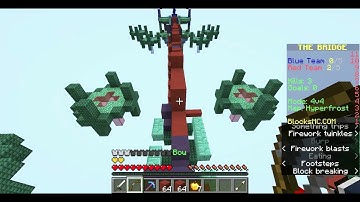 I played the bridge in minecraft (server blocksmc)