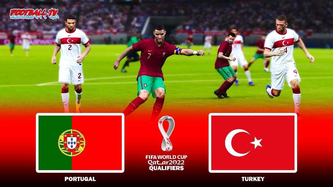 Portugal vs Turkey FIFA World Cup Qualifiers 2022 Match eFootball PES 2021 Gameplay PC