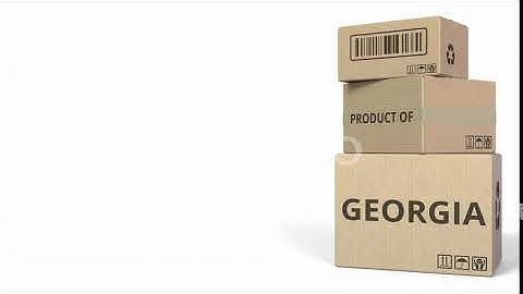 PRODUCT OF GEORGIA Text on Cartons | Motion Graphics - Envato elements