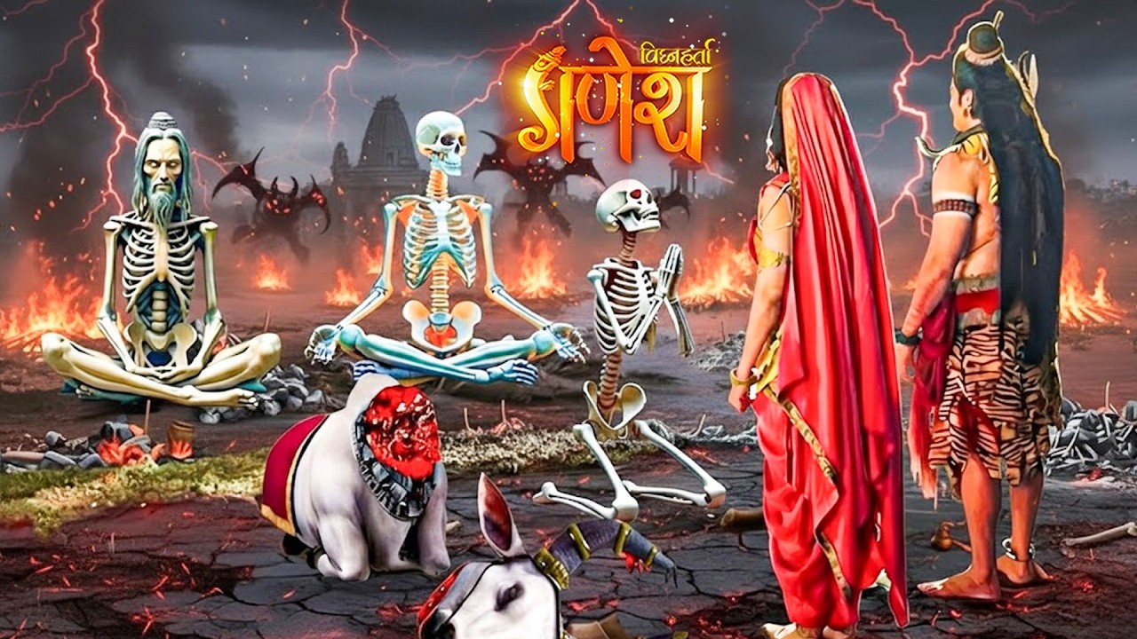 गणेश लीला | अघोरी कंकालों ने किया नंदी का वध | Vignaharta Ganesh | EP - 535
