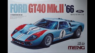 Ford GT40 Mk.II Meng 1/12 Full Video.