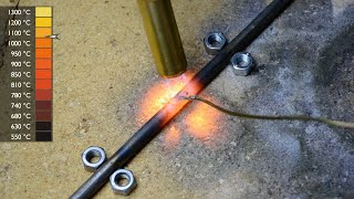 Brazing steel  with brass and Mapp gas.(With subtitles)