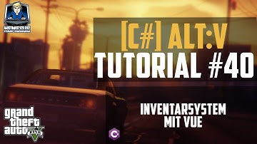 AltV Scripting Tutorial #40 - Inventarsystem mit Vue #4 [C#] [Deutsch] [2000 Abos]