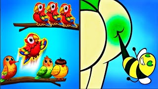 Birds Sort Game Vs Help Me Tricky Story-I Found All Max Level Up Top Epic Best ASMR Gameplay #5 screenshot 5
