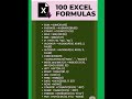 100 Excel Formulas #cta #excel #microsoftoffice