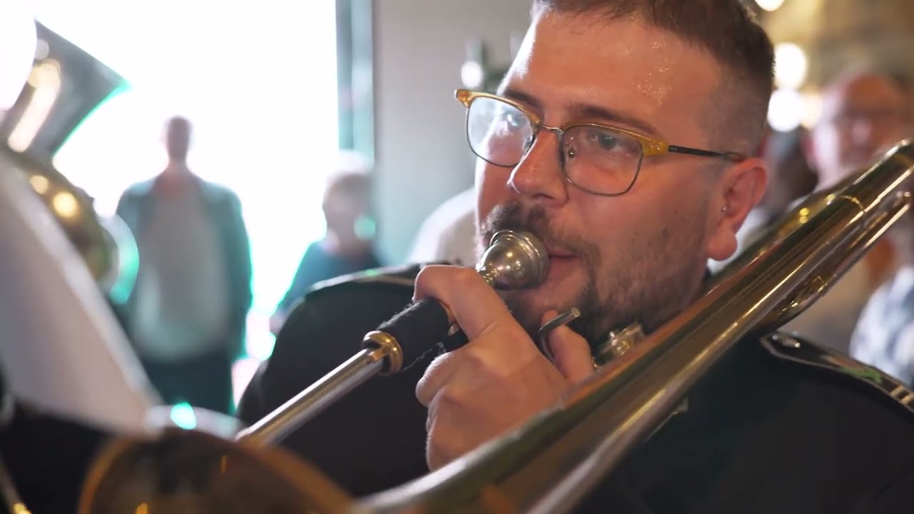 Procesión virgen de las angustias | concierto agrupación la fe al paso de la virgen