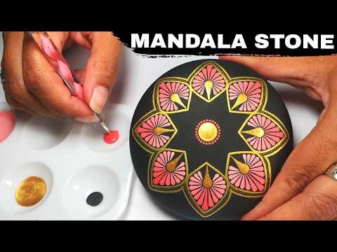 Mandala Art Dot Painting Rocks Painted Stones | How to Paint Mandala for Beginners Tutorial #mandala