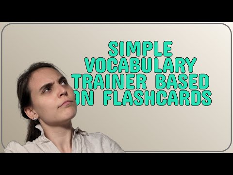 Codereview: Simple vocabulary trainer based on flashcards