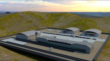 3D animation of an Airport