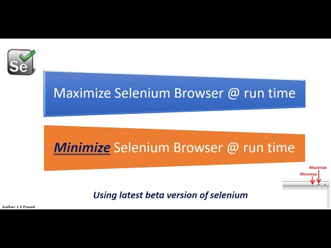Minimize Selenium browser at run time execution