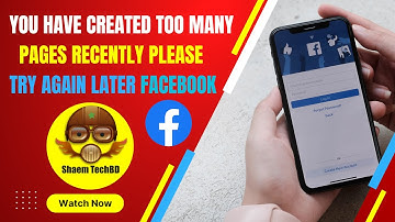 You Have Created Too Many Pages Recently Please Try Again Later Facebook | Facebook Page 2023