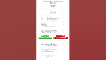 RPSC AE Hindi exam pattern #rpscaen  #civilengineeering  #rsmssbje