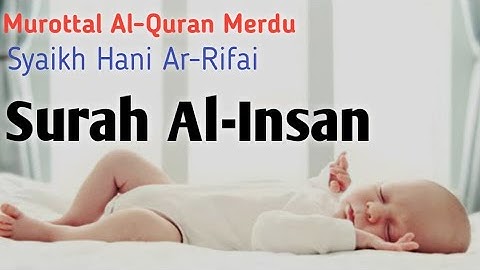 Surah Al-Insan, سورة الإنسان, Syaikh Hani Ar-Rifai, #tahsin #tajweed #murottal #quran #tilawat