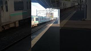 e501系(普通水戸行き)勝田駅発車(10両)