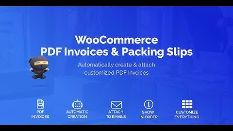WooCommerce PDF Invoices Plugin