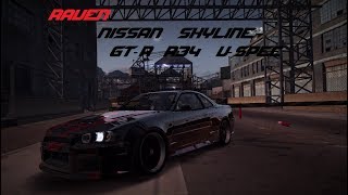 Need for Speed World Offline: Raven Edition Nissan Skyline GT-R R34 V-Spec Test Drive