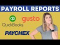 Payroll Costs for PPP  - Reports from Gusto, Paychex, and QBO - What numbers do you need?