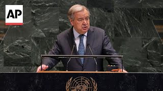 UN chief calls for implementation of two-state solution and end to war in Gaza