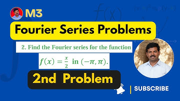 11 | Fourier Series for f(x)=x/2 in (-π, π) | VTU Engineering Mathematics in Kannada | Ravi R Nandi