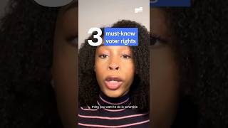 Voting in person Know your rights!