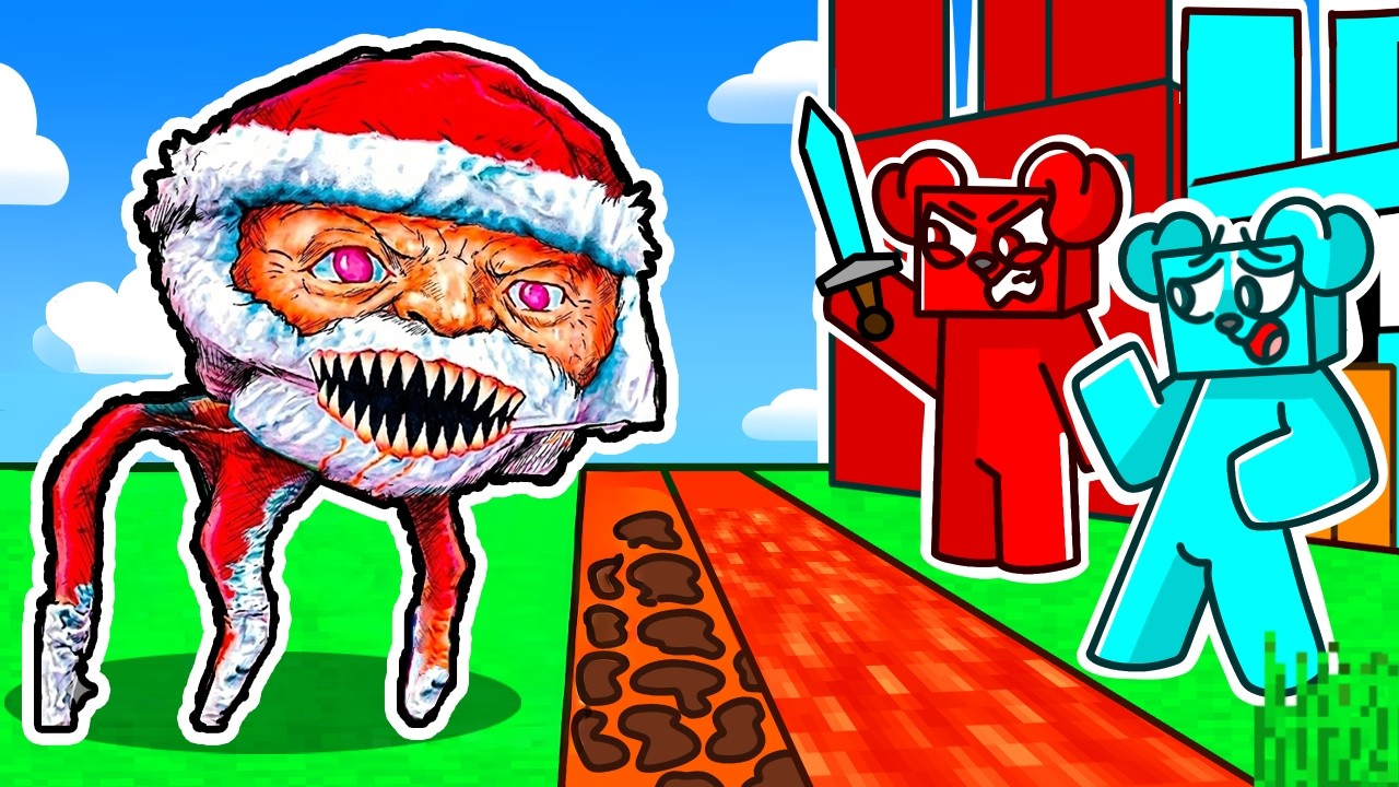 TAJNA BAZA vs GOO GOO GAGA w Minecraft 🎅