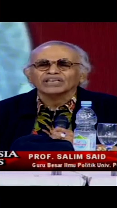 Prof. Salim Said : kenapa Indonesia tidak maju?...