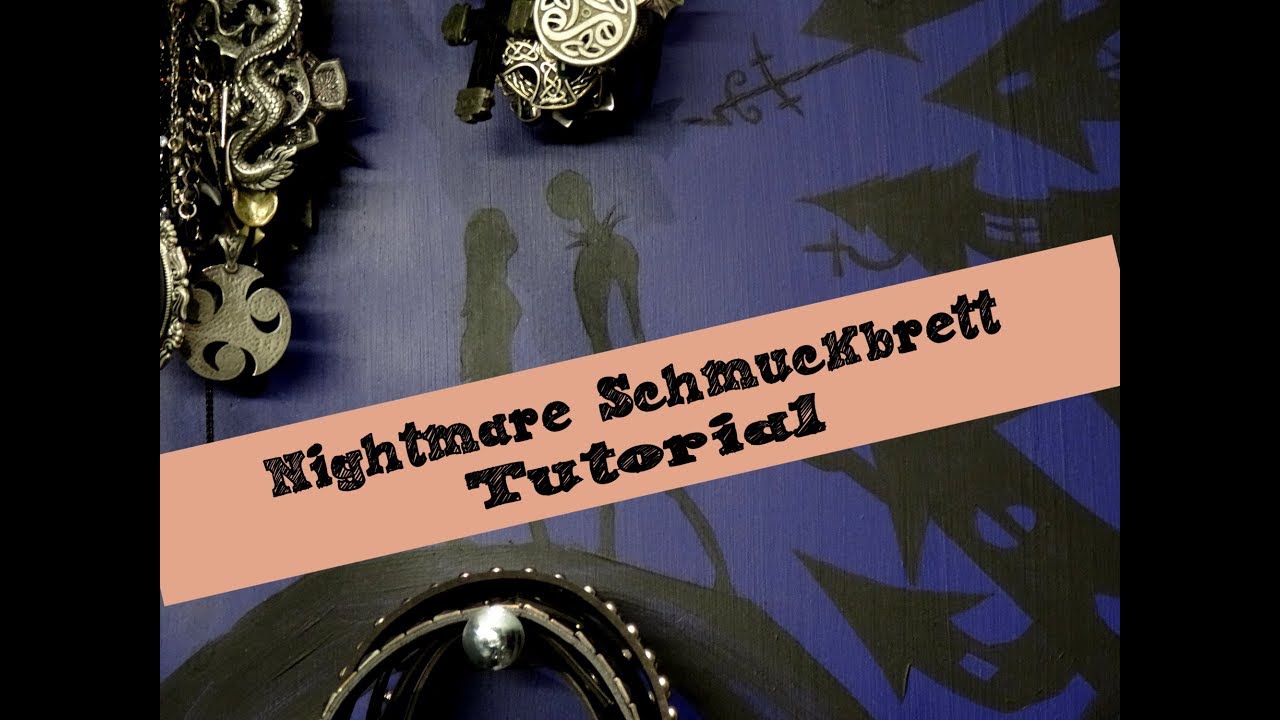 DIY - Do it yourself for Goths - Tutorials - Schmuckbrett im Nightmare Stil - Schmuckaufbewahrung
